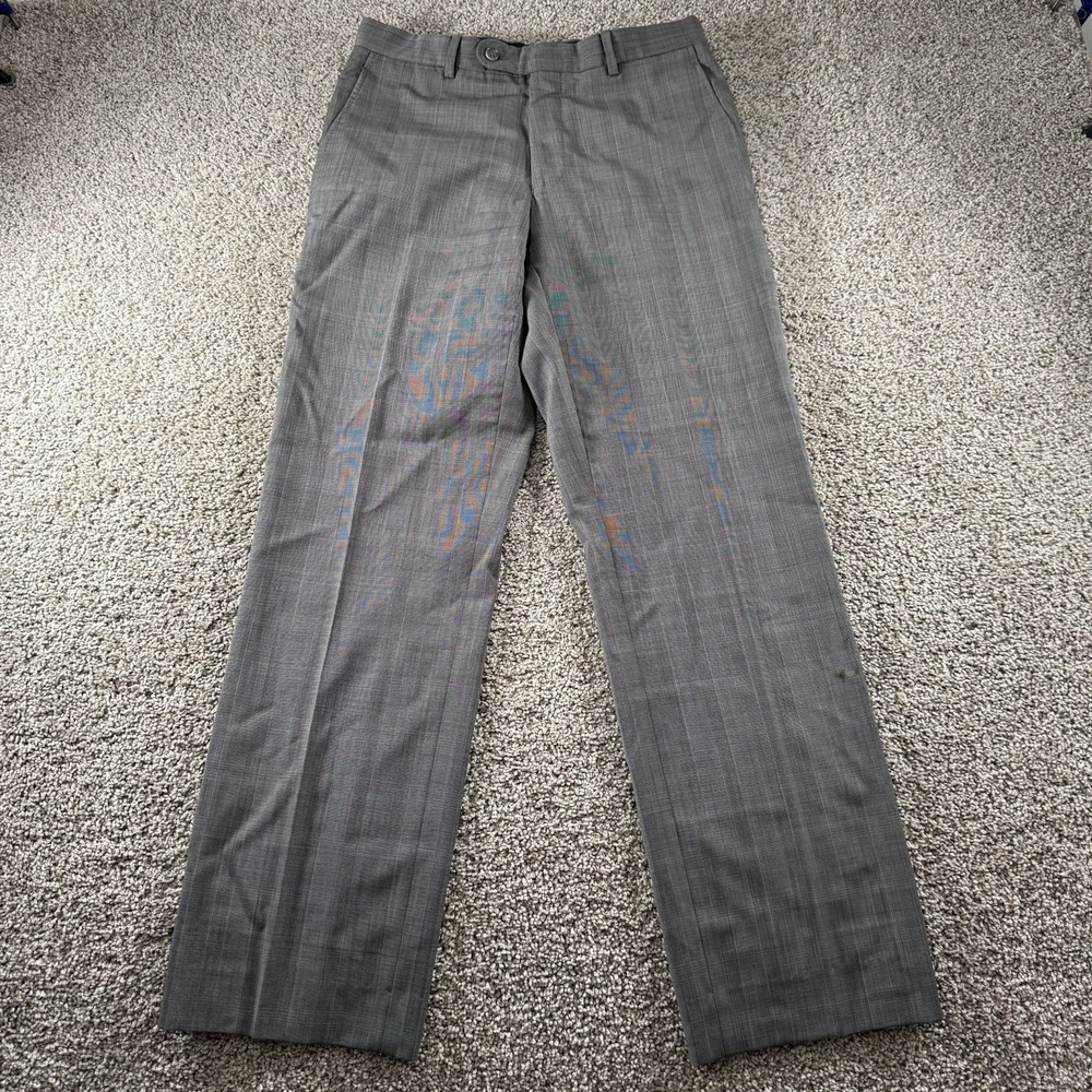 John Varvatos Pants Mens 31 Regular Gray Chino Stretch Straight Dress